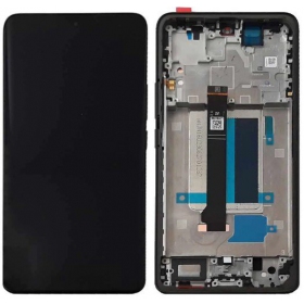 Xiaomi Redmi Note 13 Pro+ 5G skärm (svart) (med ram) (Premium)