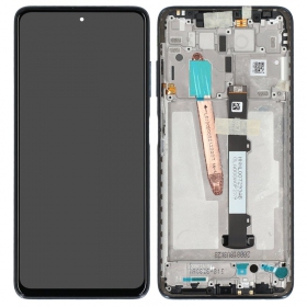 Xiaomi Poco X3 Pro / X3 / X3 NFC skärm (svart) (med ram) (Premium)