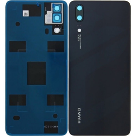 Huawei P20 baksida / batterilucka (svart) (service pack) (original)