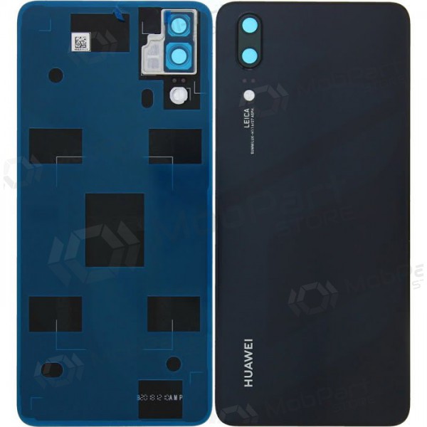 Huawei P20 baksida / batterilucka (svart) (service pack) (original)