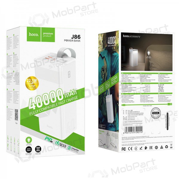 Powerbank Power Bank Hoco J86 22.5W Quick Charge 3.0 40000mAh vit