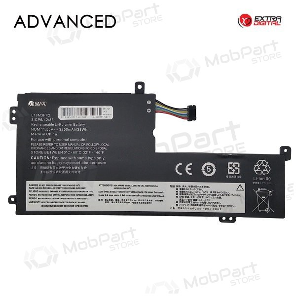 LENOVO L18M3PF2, 3250mAh laptop batteri, Advanced