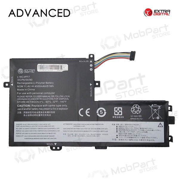 Lenovo L18C3PF7, 4500mAh laptop batteri, Advanced