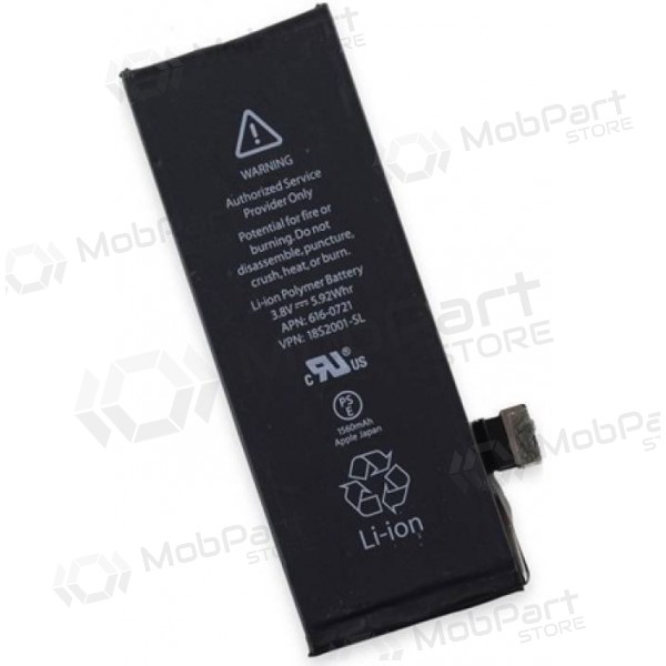 Apple iPhone 5S / iPhone 5C batteri / ackumulator (1560mAh) - Premium