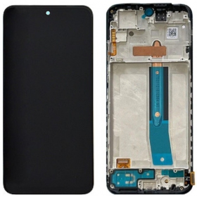 Xiaomi Redmi Note 12S skärm (svart) (med ram) (Premium)