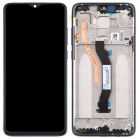 Xiaomi Redmi Note 8 Pro skärm (svart) (med ram) (original)