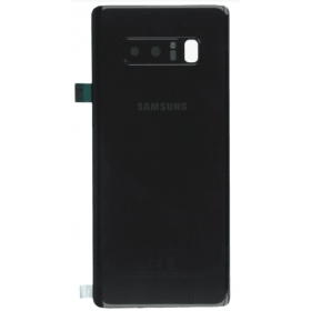 Samsung N950F Galaxy Note 8 baksida / batterilucka svart (Midnight Black) (begagnad grade A, original)
