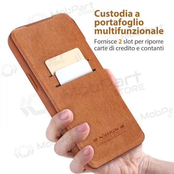 Fodral / skal Nillkin Qin Pro Leather Apple iPhone 14 brun