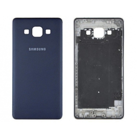 Samsung A500 Galaxy A5 baksida / batterilucka (blå / svart) (begagnad grade C, original)