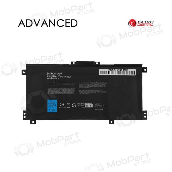 HP LK03XL, 3500mAh laptop batteri, Advanced