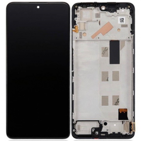 Xiaomi Redmi Note 11 Pro / Redmi Note 11 Pro 5G / Poco X4 Pro 5G skärm (grå) (med ram) (Premium)