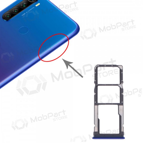 Xiaomi Redmi Note 8 / Redmi Note 8 2021 SIM korthållare blå (Neptune Blue)